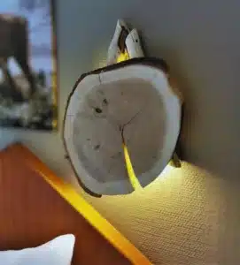 Zimmer Details Nachtischlampe