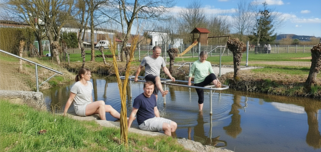 Wassertreten Dinkel retreat Taubertal